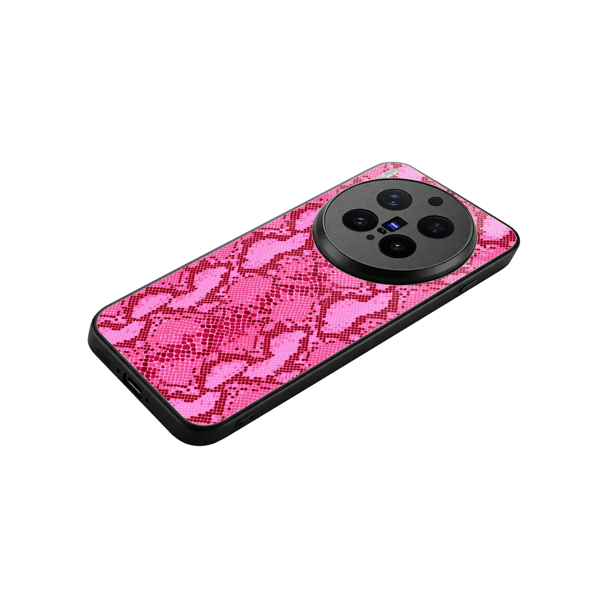 Pink Serpent stylish phone case for vivo x300 pro | glossy glass and slim fit
