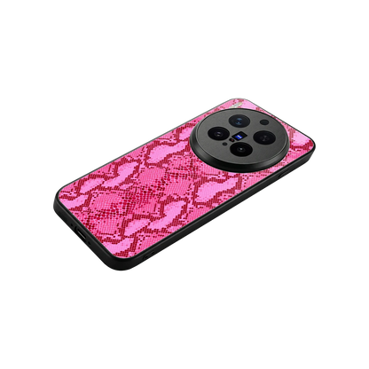 Pink Serpent stylish phone case for vivo x300 pro | glossy glass and slim fit