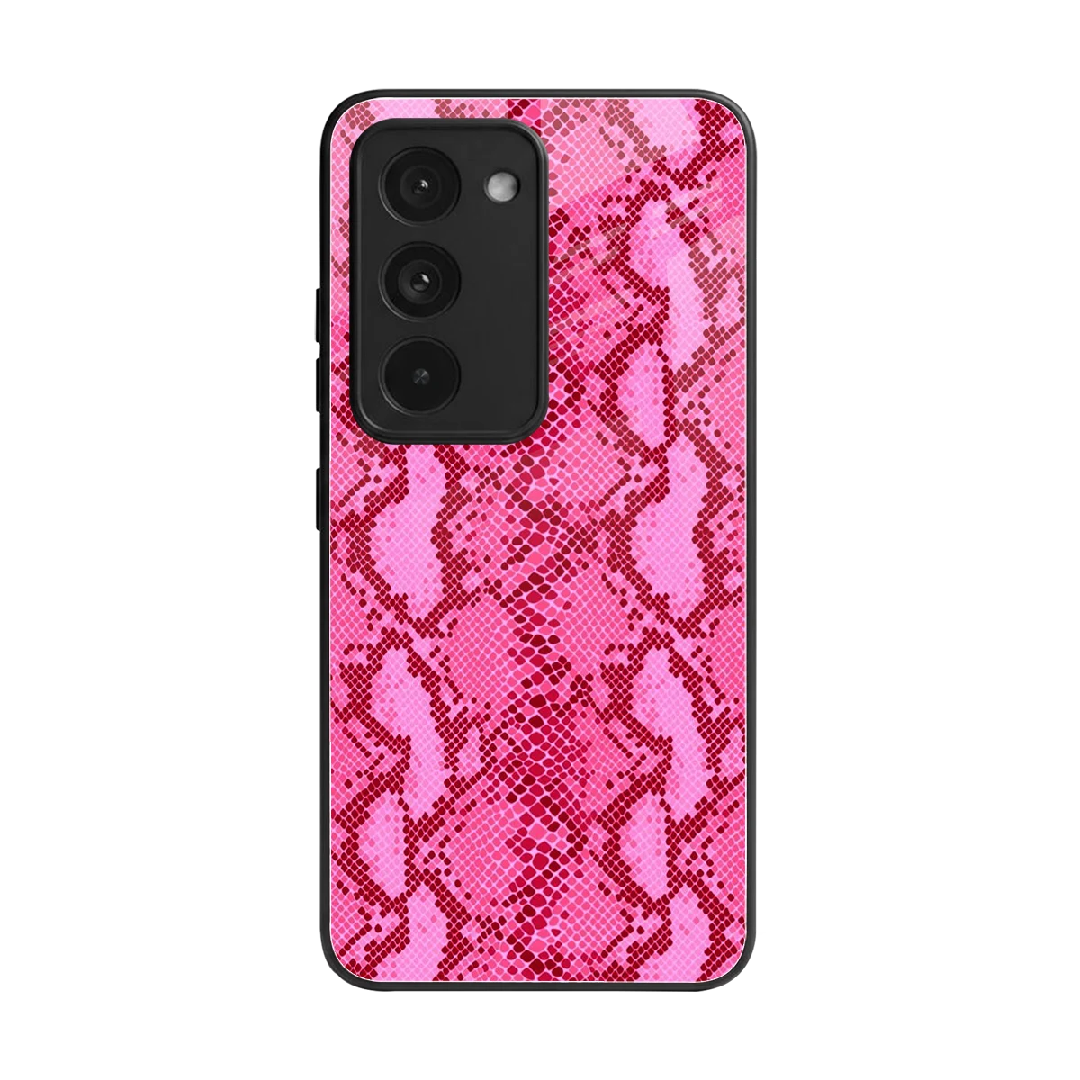 Pink Serpent back phone cover | glass case for redmi 15 5g