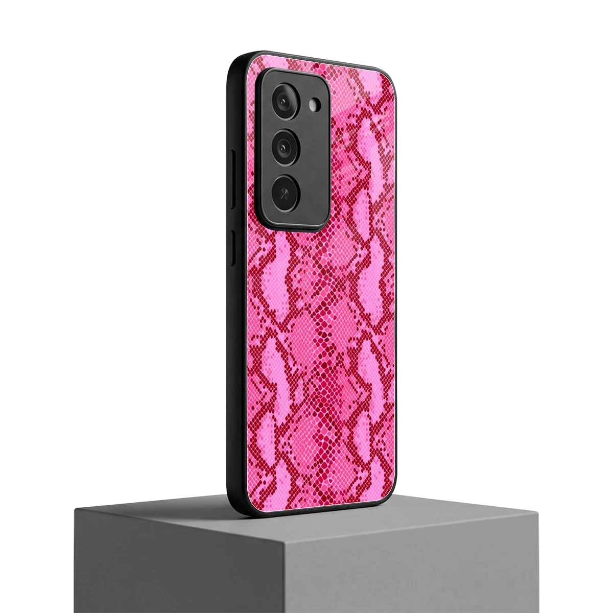 Pink Serpent redmi 15 5g mobile cover | shockproof glass phone case