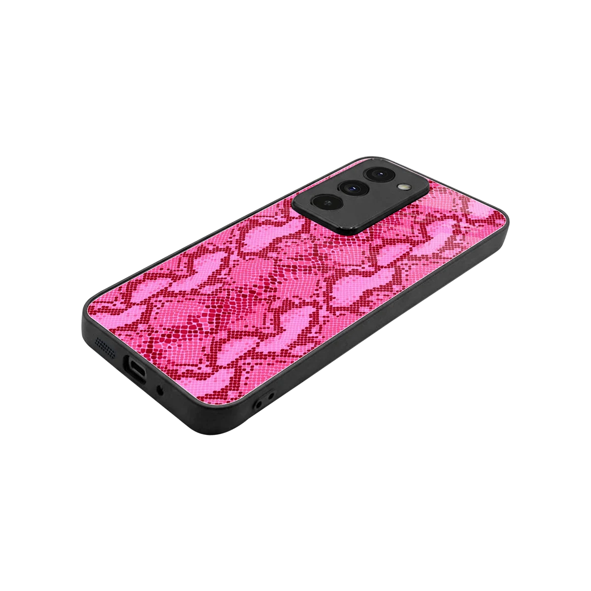 Pink Serpent stylish phone case for redmi 15 5g | glossy glass and slim fit