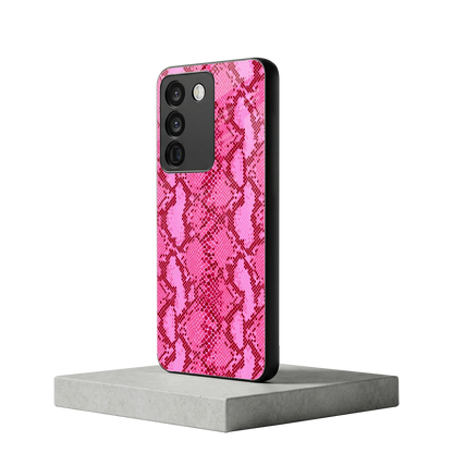 Pink Serpent vivo y200 5g mobile cover | shockproof glass phone case