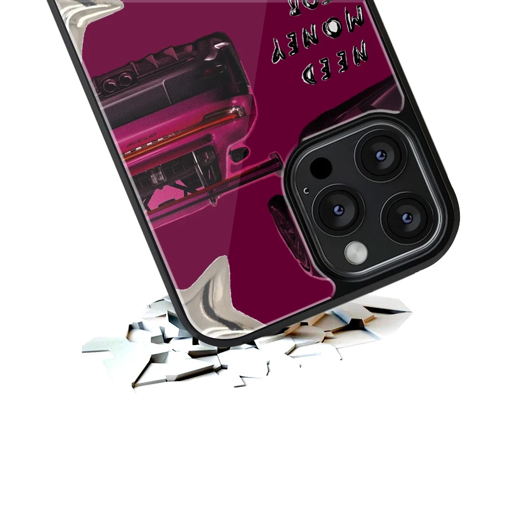 Durable Glass Back Mobile Case for iPhone, Samsung, OnePlus, Google Pixel, Redmi, Vivo, Oppo