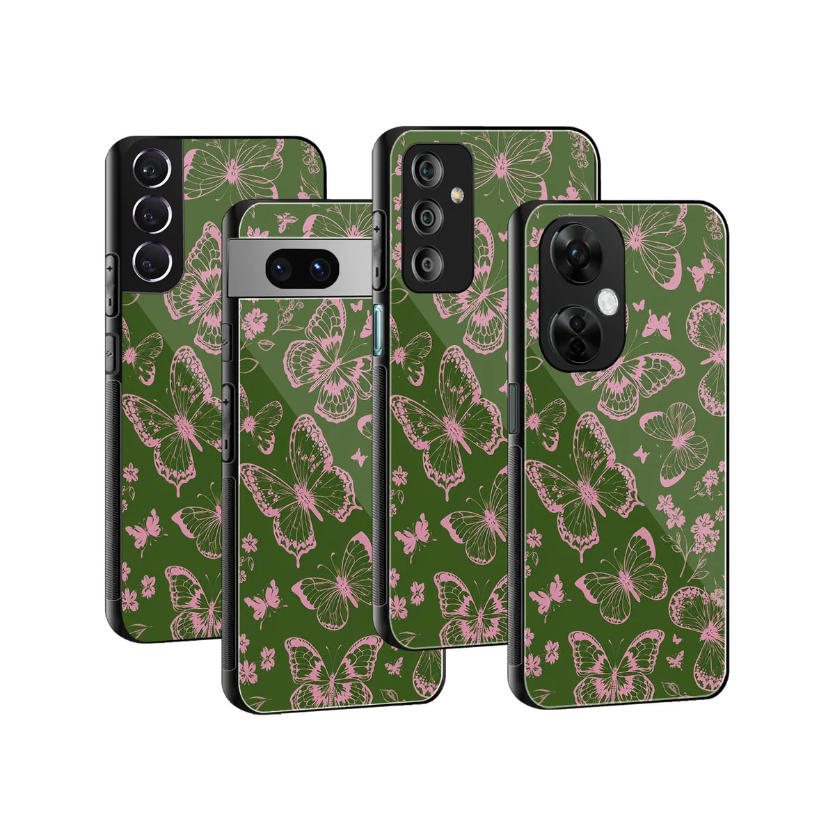 Stylish Glass Back Case for All Smartphones iPhone, Samsung, OnePlus, Pixel, Redmi, Oppo, Vivo, Motorola
