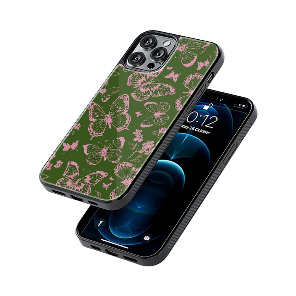 Protective Glass Back Phone Case Compatible with iPhone, Samsung, OnePlus, Pixel & More