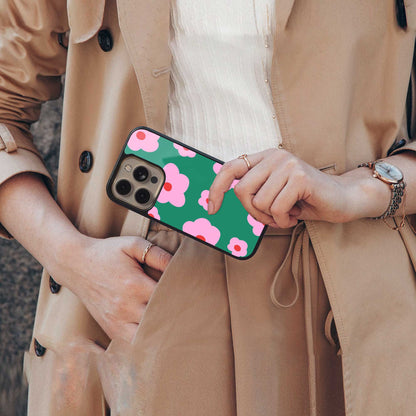 Pink Petal Parade Phone Case for Iphone 16 | Glass Case