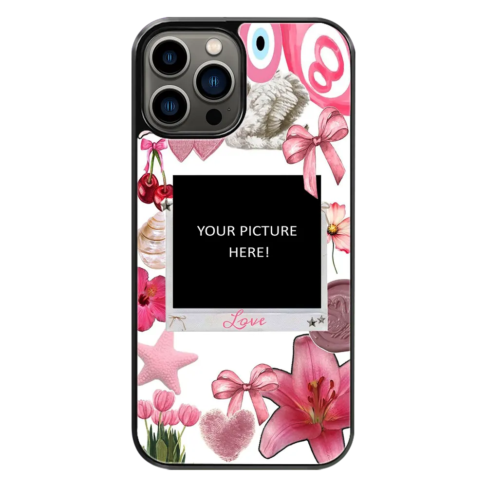 Polaroid Personalised Glass Phone Case