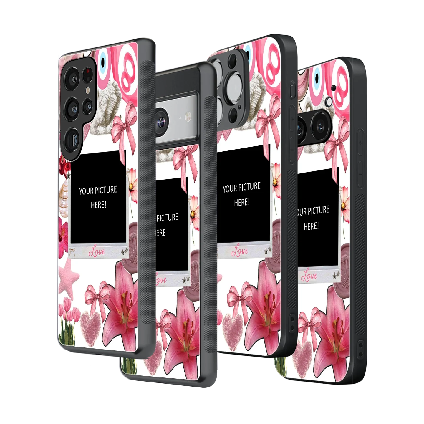 Polaroid Personalised Glass Phone Case