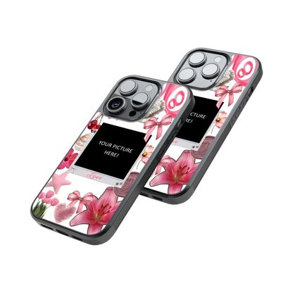 Polaroid Personalised Glass Phone Case