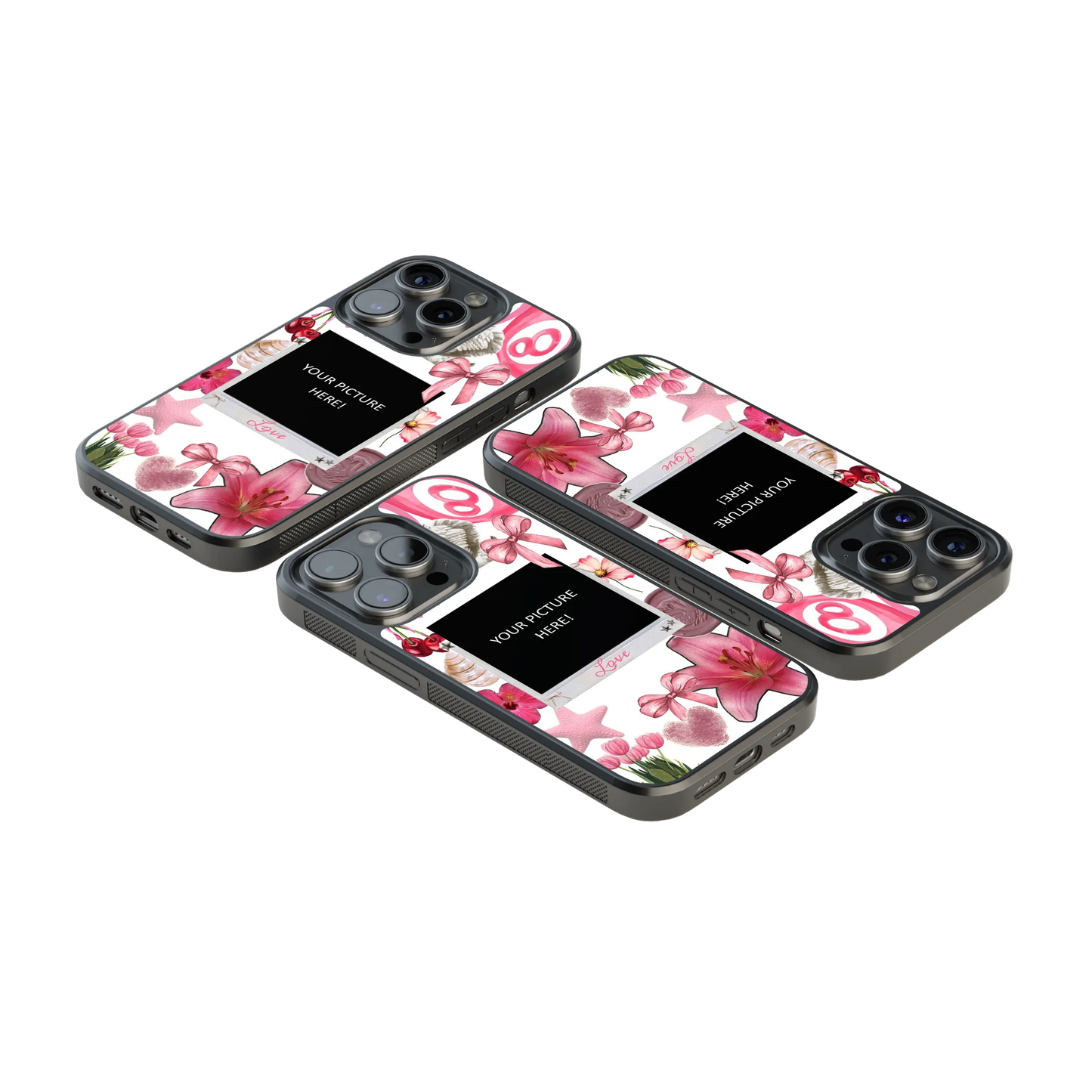 Polaroid Personalised Glass Phone Case