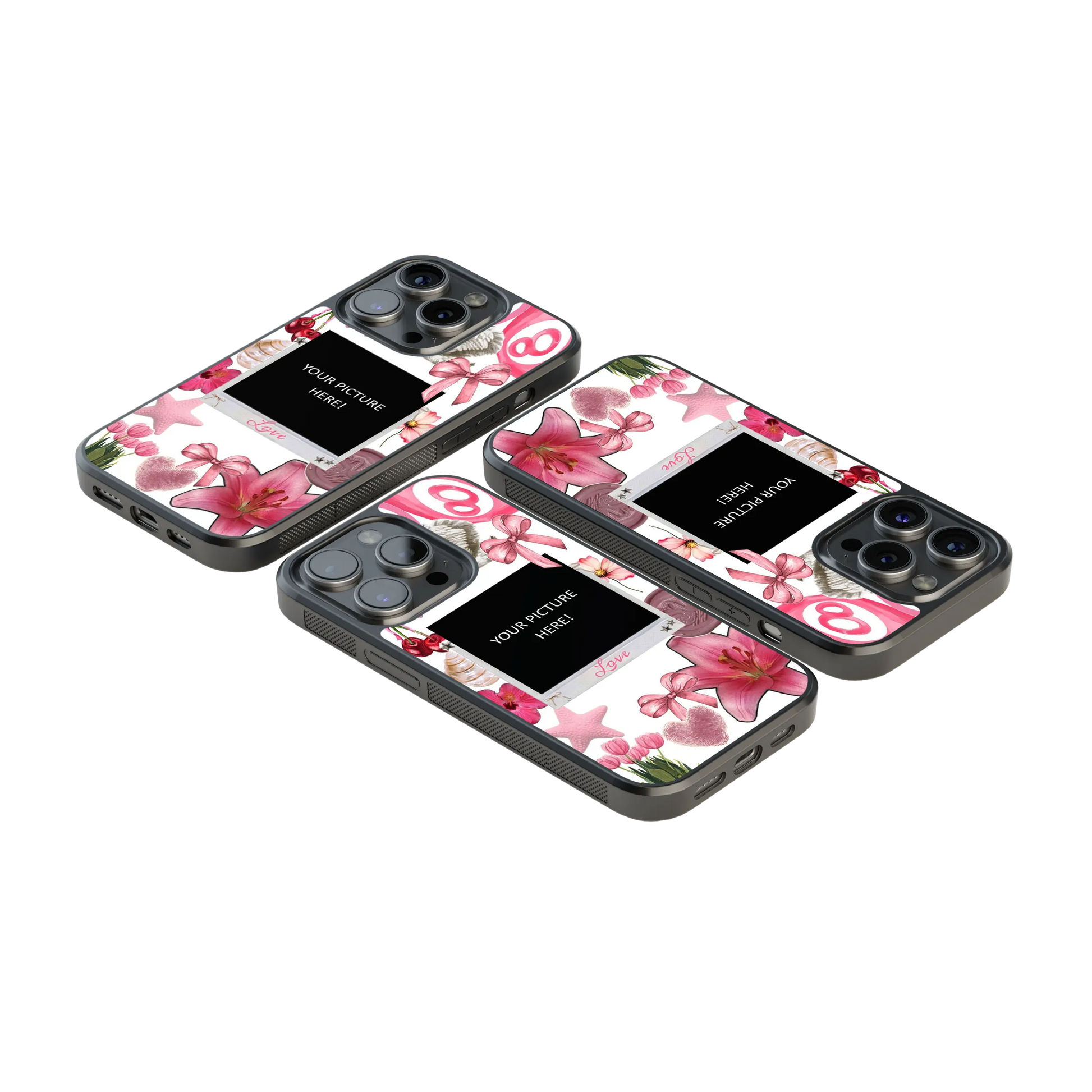 Polaroid Personalised Glass Phone Case