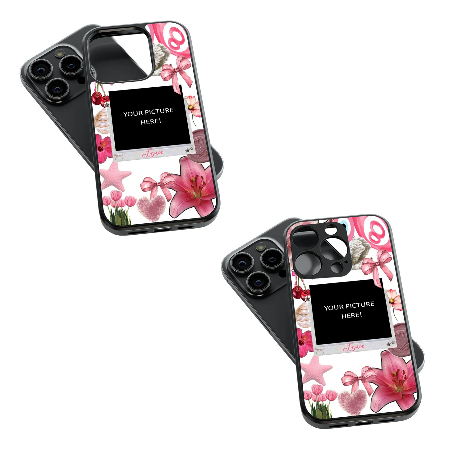 Polaroid Personalised Glass Phone Case