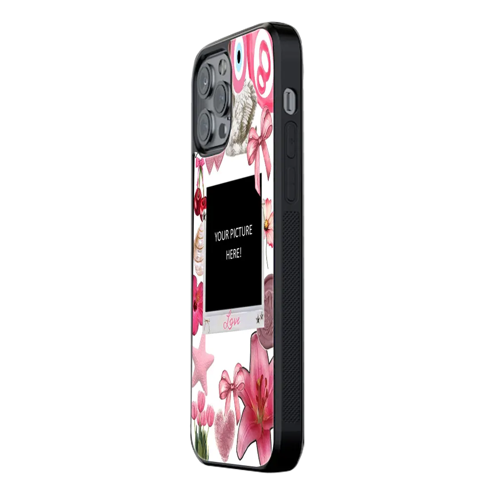 Polaroid Personalised Glass Phone Case