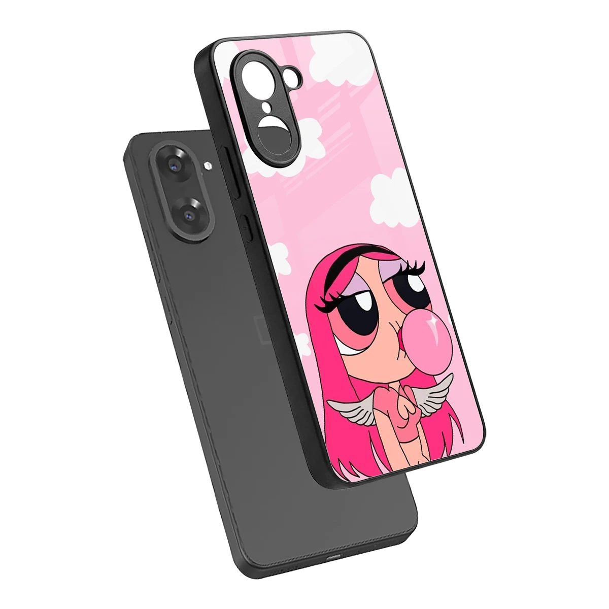 Pinktastic Chic sleek oneplus nord ce5 5g cover with tempered glass back and TPU edges