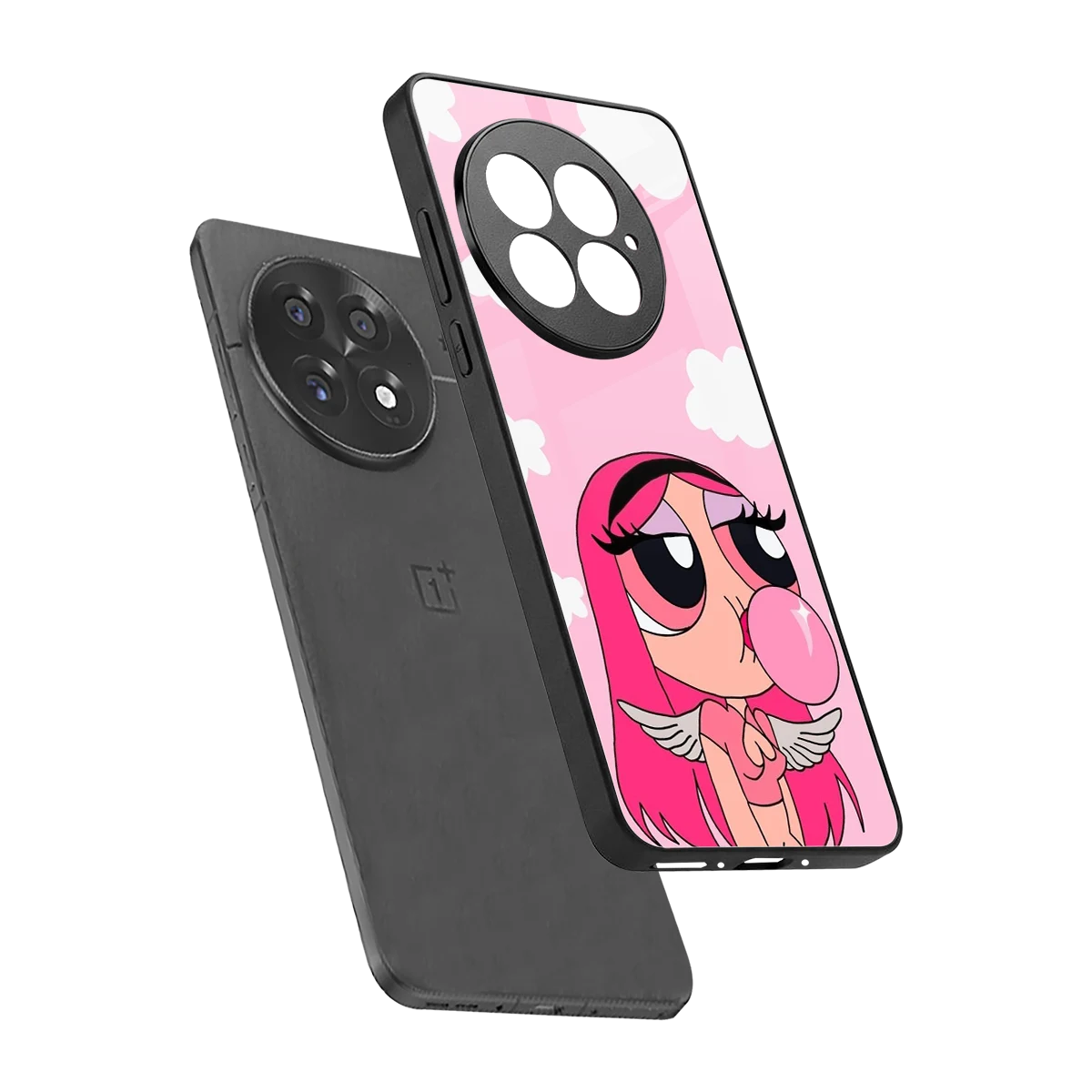 Pinktastic Chic sleek oneplus 13 cover with tempered glass back and TPU edges