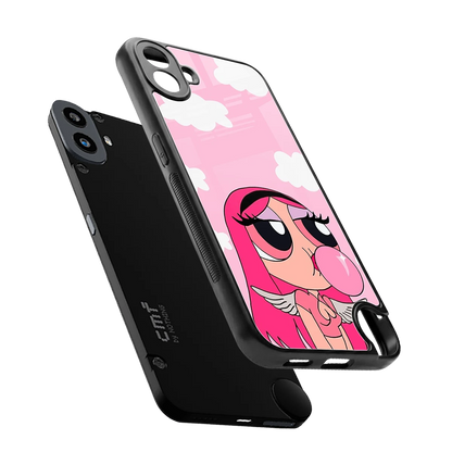 Pinktastic Chic sleek cmf nothing phone 1 cover with tempered glass back and TPU edges
