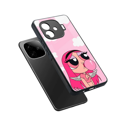 Pinktastic Chic sleek iqoo neo 10r 5g cover with tempered glass back and TPU edges