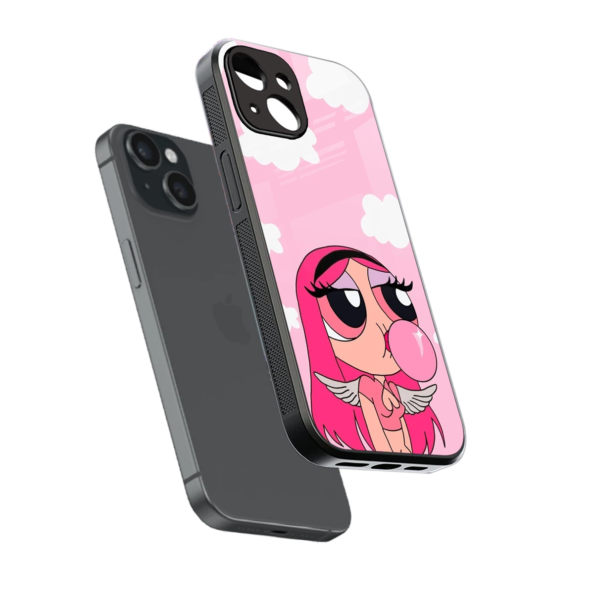 Pinktastic Chic sleek iphone 13 cover with tempered glass back and TPU edges