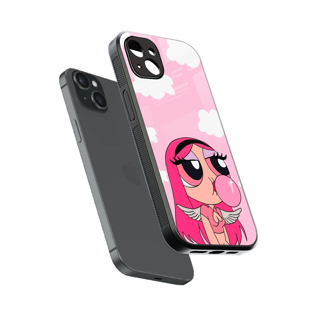 Pinktastic Chic sleek iphone 15 plus cover with tempered glass back and TPU edges