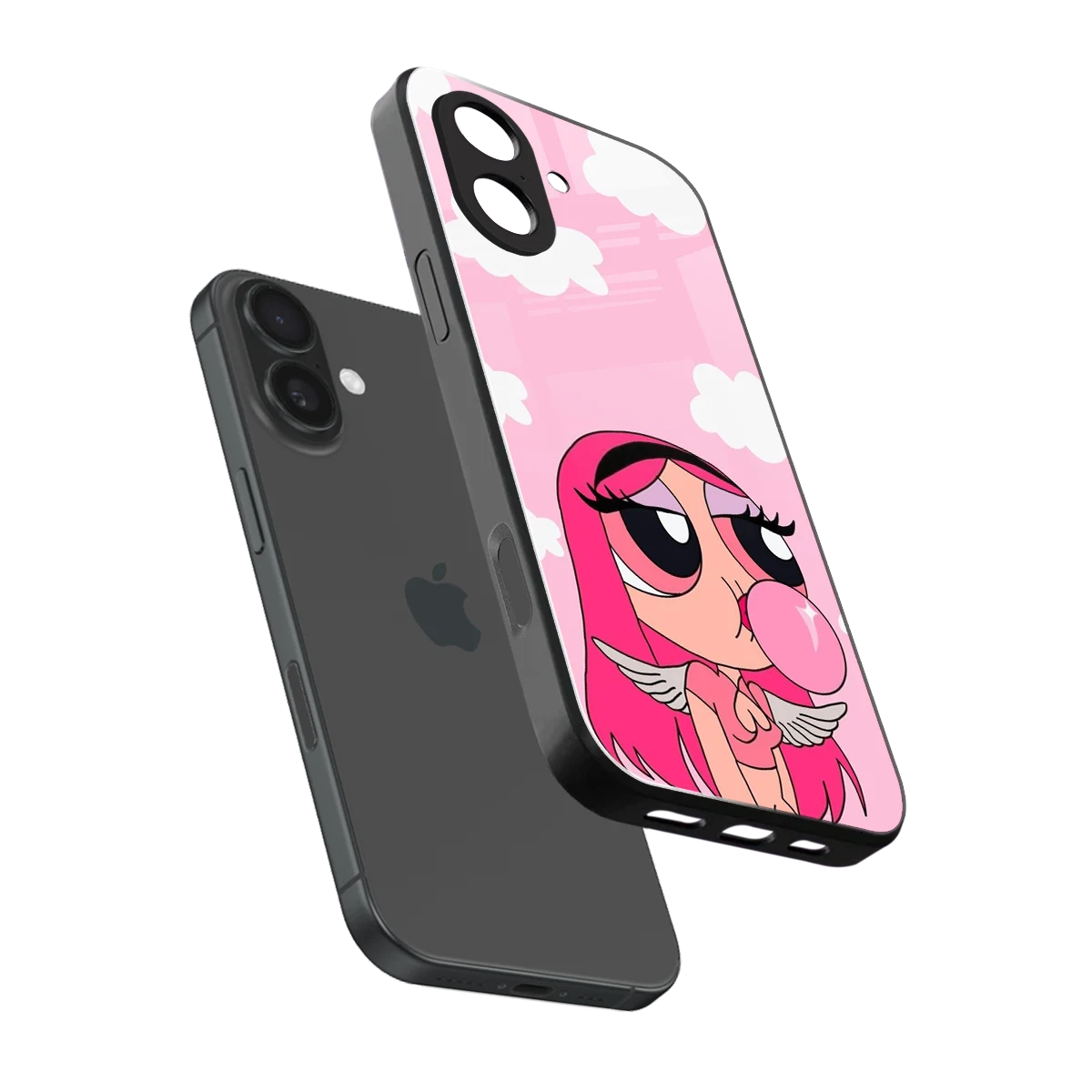 Pinktastic Chic sleek iphone 17 cover with tempered glass back and TPU edges