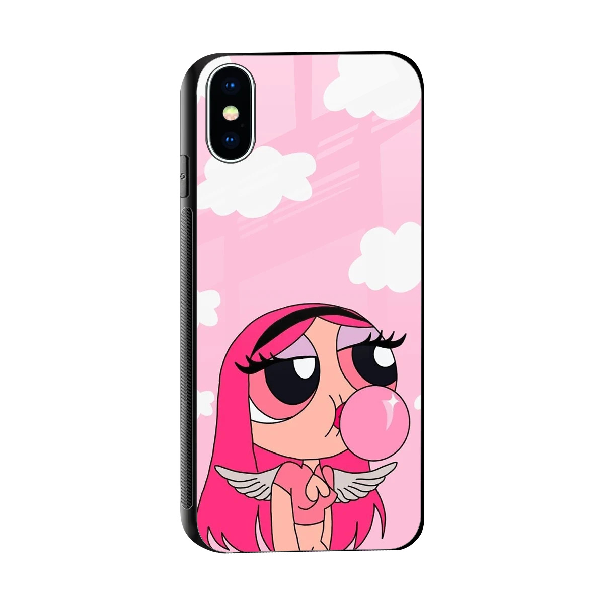 Pinktastic Chic sleek iphone xs cover with tempered glass back and TPU edges