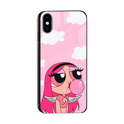 Pinktastic Chic sleek iphone xs cover with tempered glass back and TPU edges