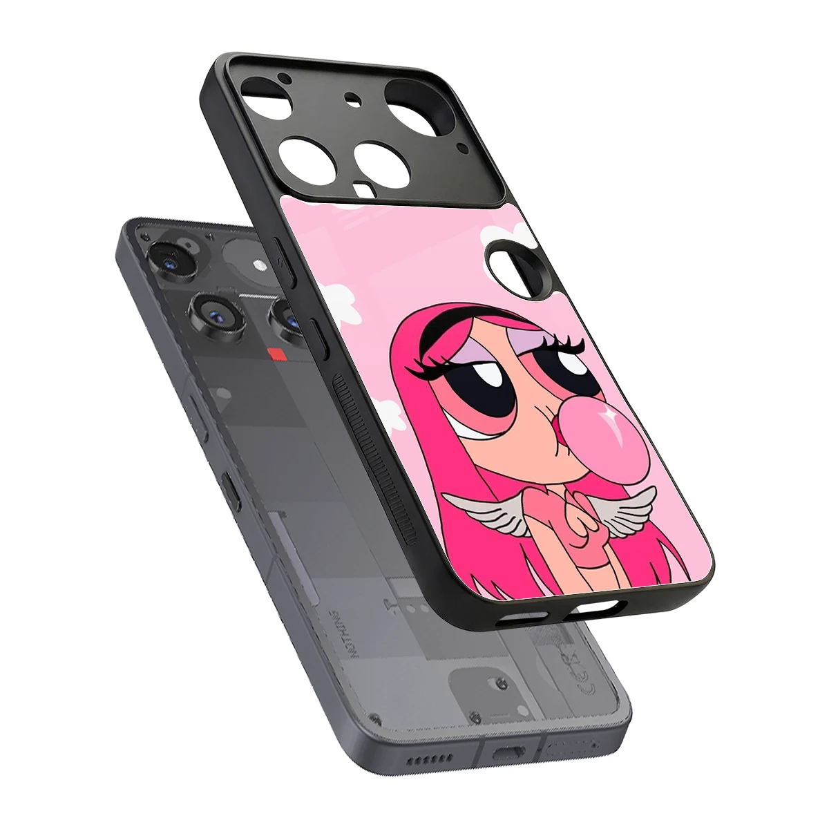 Pinktastic Chic sleek nothing phone 3 cover with tempered glass back and TPU edges