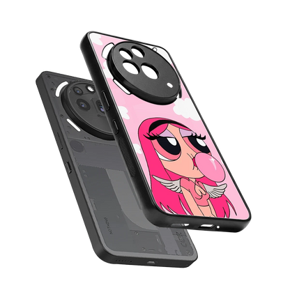 Pinktastic Chic sleek nothing phone 3a pro cover with tempered glass back and TPU edges