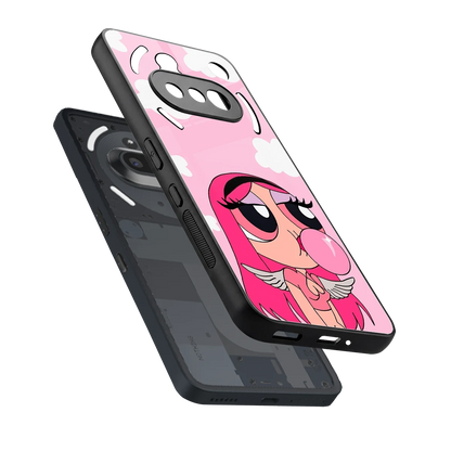 Pinktastic Chic sleek nothing phone 3a cover with tempered glass back and TPU edges