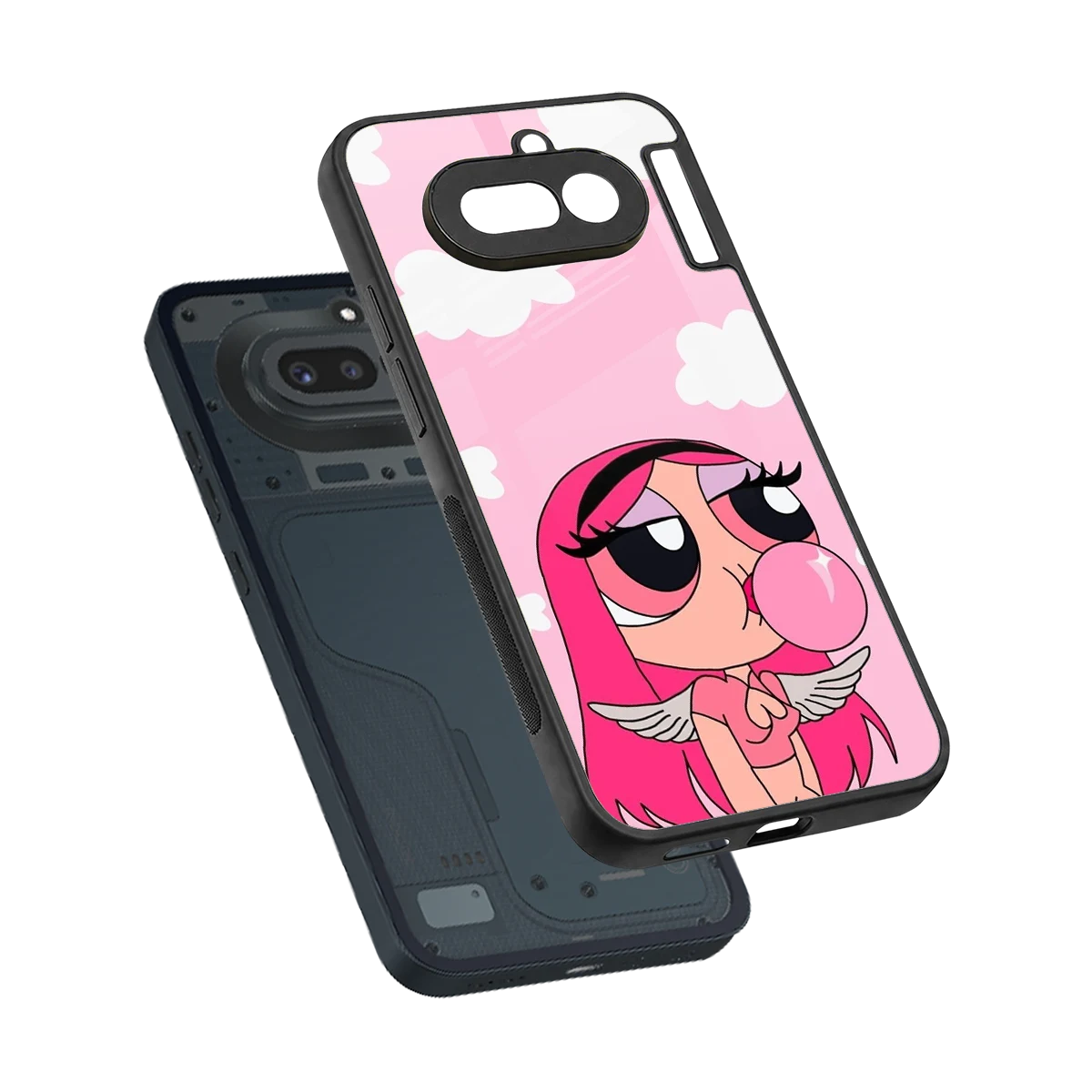 Pinktastic Chic sleek nothing phone 4a cover with tempered glass back and TPU edges