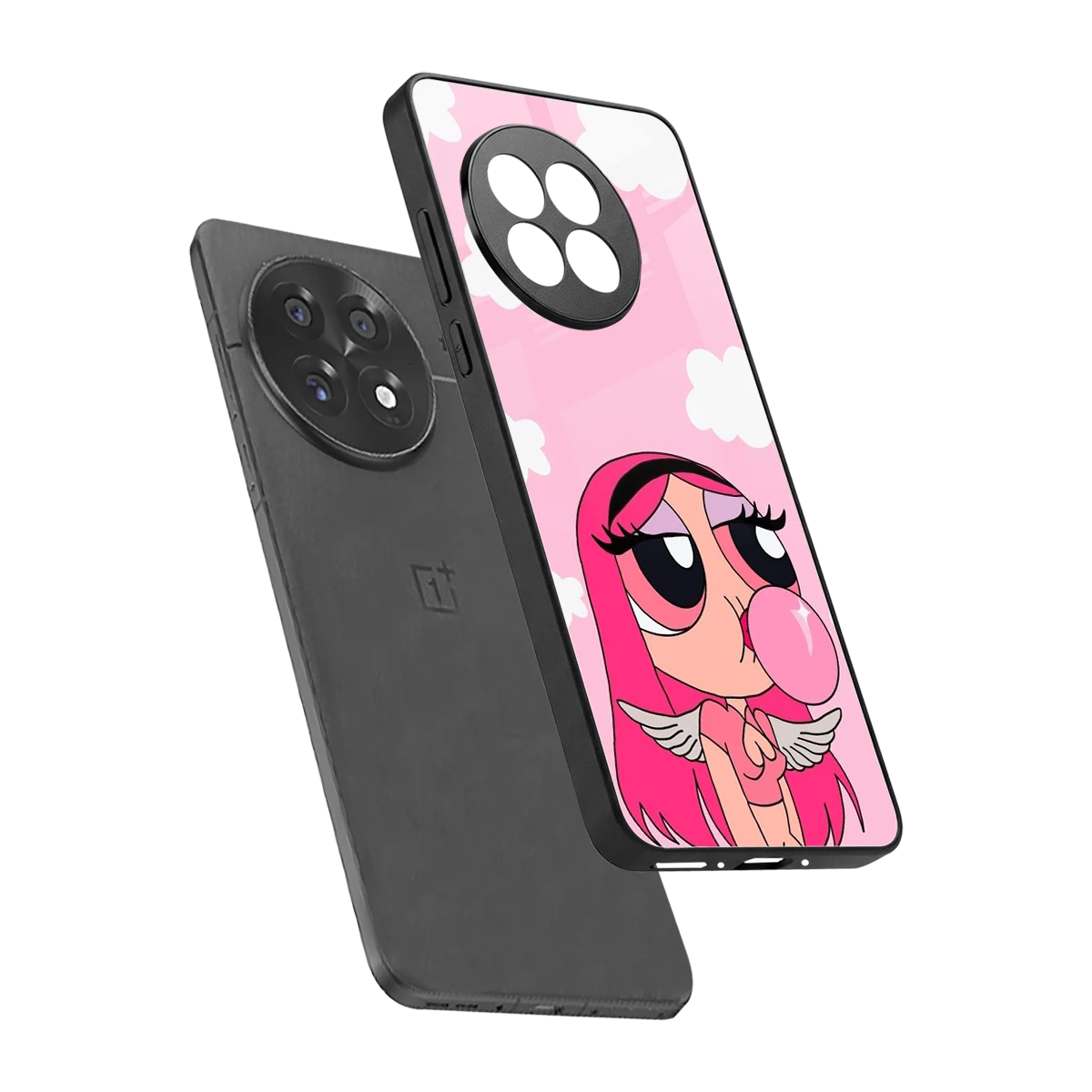 Pinktastic Chic sleek oneplus 13r cover with tempered glass back and TPU edges