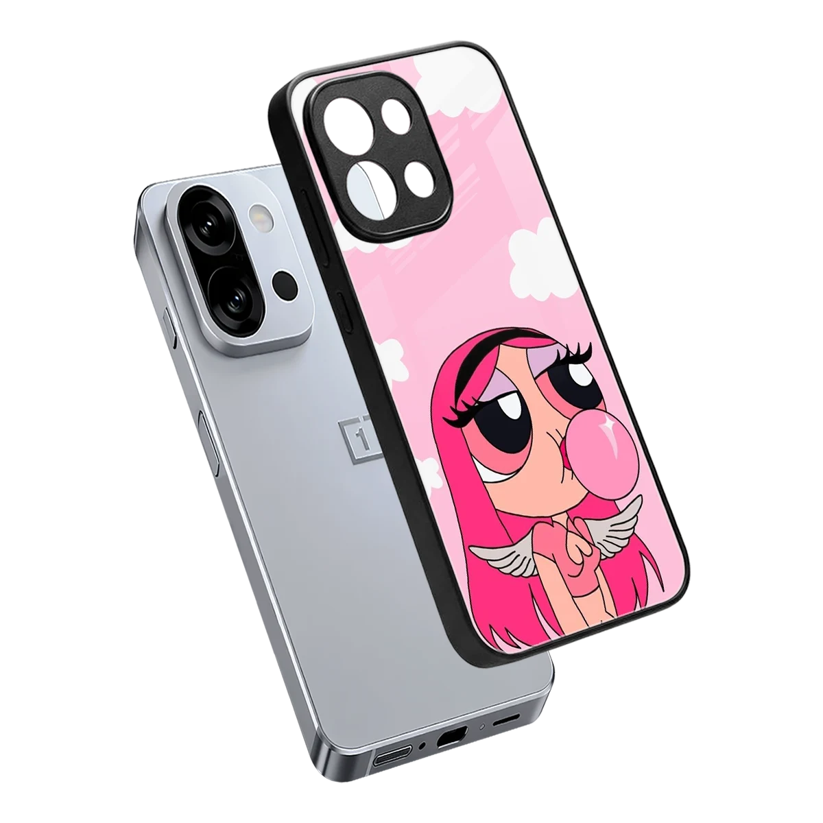 Pinktastic Chic sleek oneplus 13s cover with tempered glass back and TPU edges
