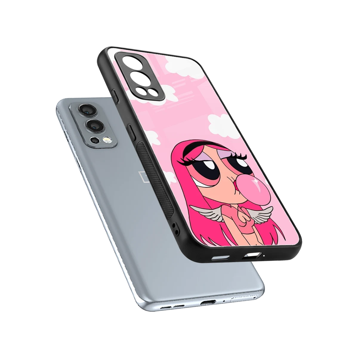 Pinktastic Chic sleek oneplus nord 2 cover with tempered glass back and TPU edges