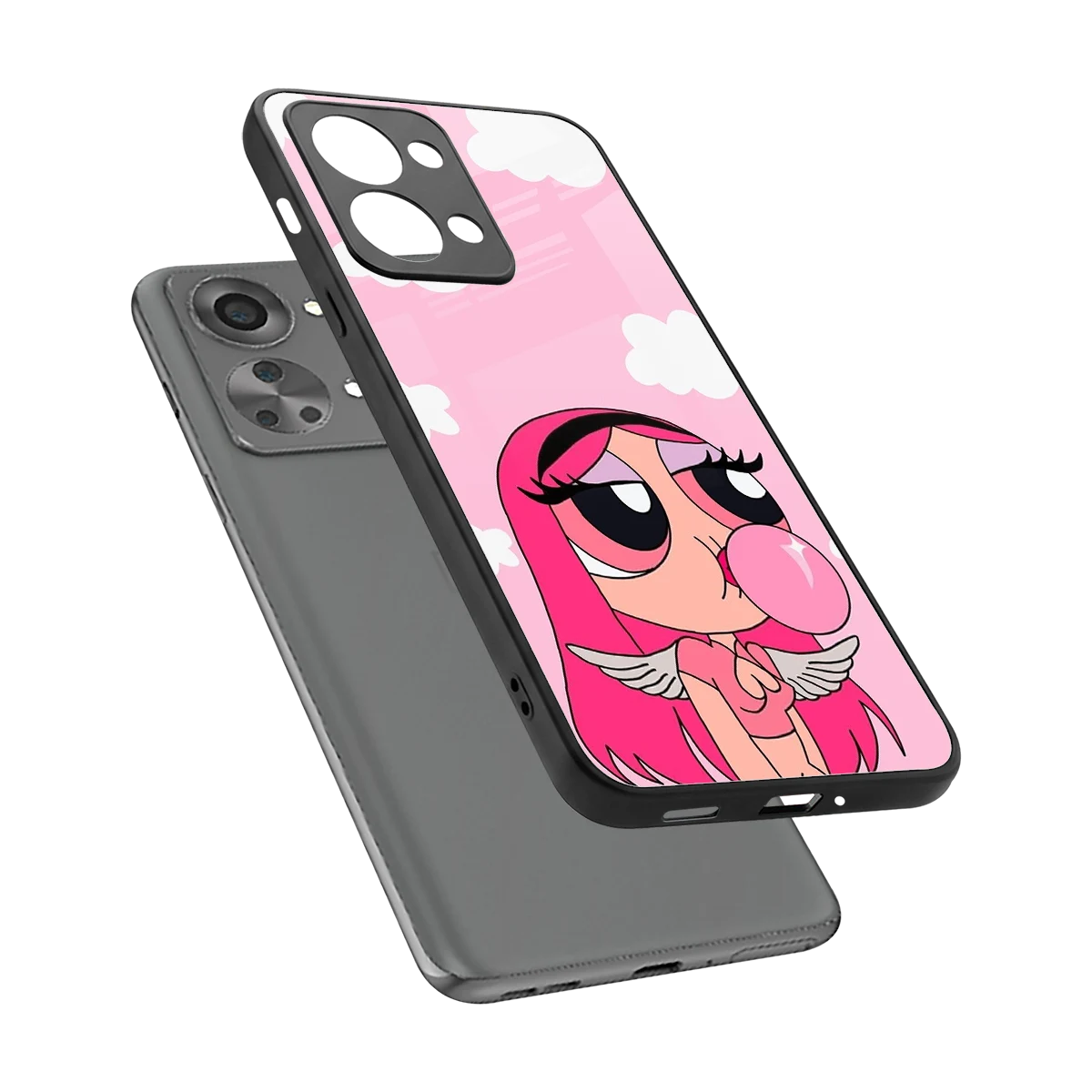 Pinktastic Chic sleek oneplus nord 2t cover with tempered glass back and TPU edges