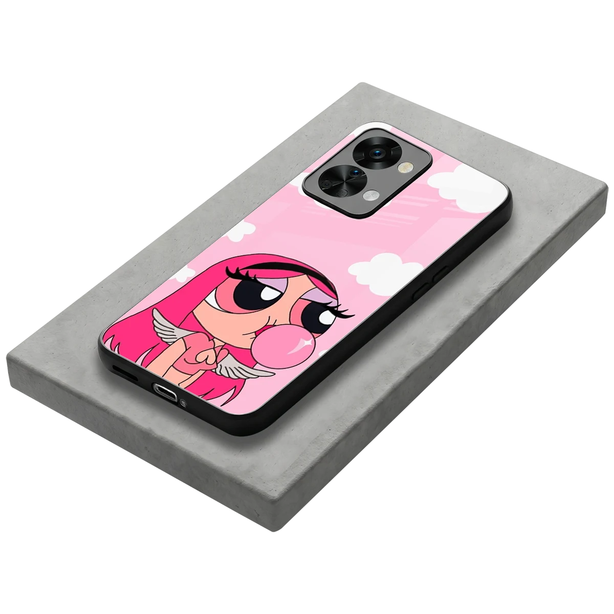 Pinktastic Chic stylish phone case for oneplus nord 2t | glossy glass and slim fit