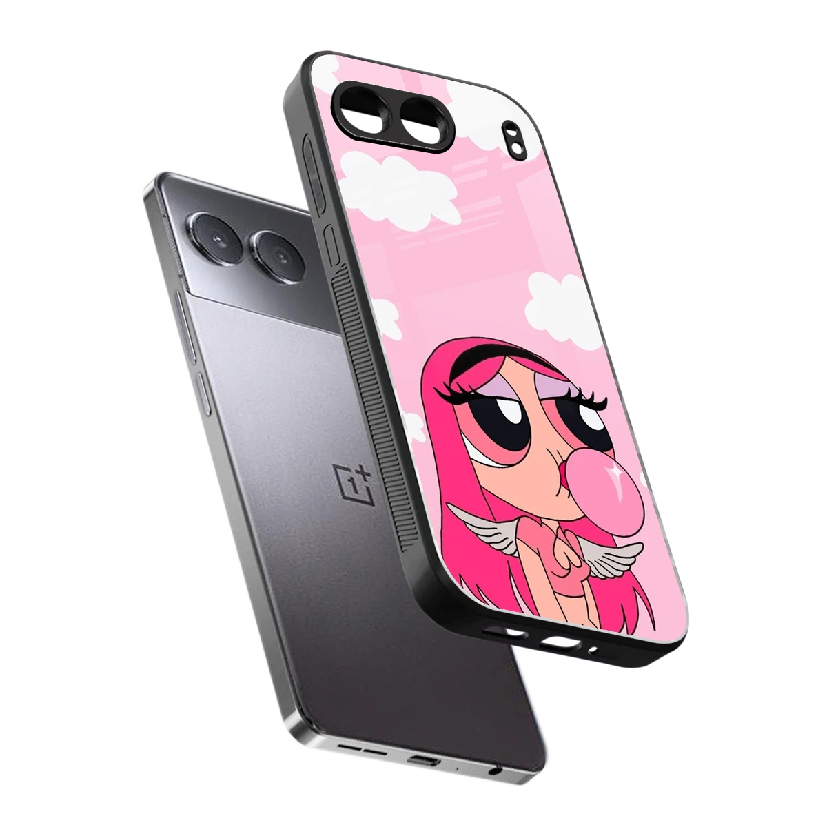 Pinktastic Chic sleek oneplus nord 4 cover with tempered glass back and TPU edges