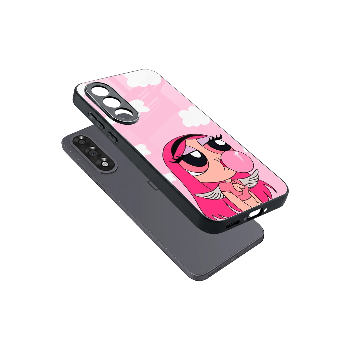 Pinktastic Chic sleek oneplus nord 5 cover with tempered glass back and TPU edges