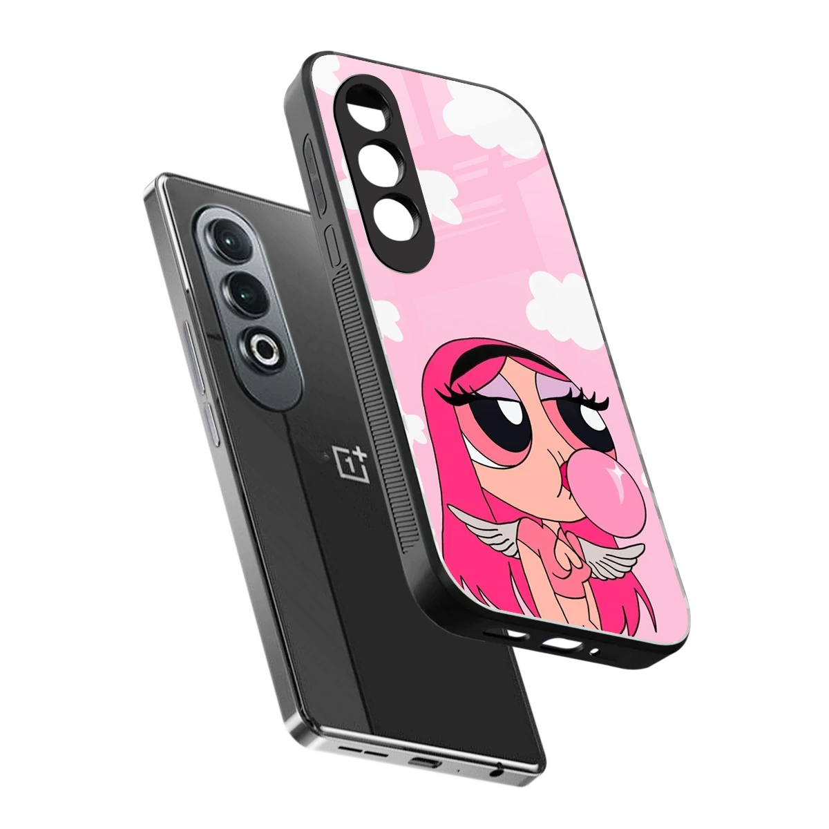 Pinktastic Chic sleek oneplus nord ce 4 cover with tempered glass back and TPU edges