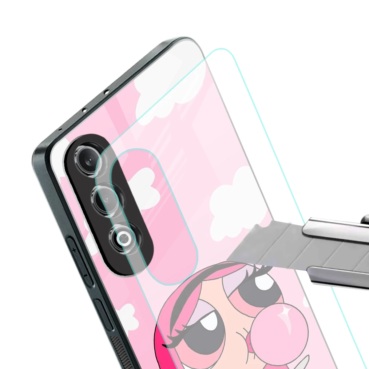Pinktastic Chic stylish phone case for oneplus nord ce 4 | glossy glass and slim fit