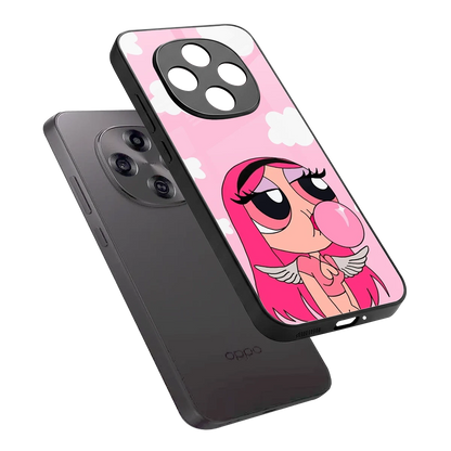 Pinktastic Chic sleek oppo f31 pro 5g cover with tempered glass back and TPU edges