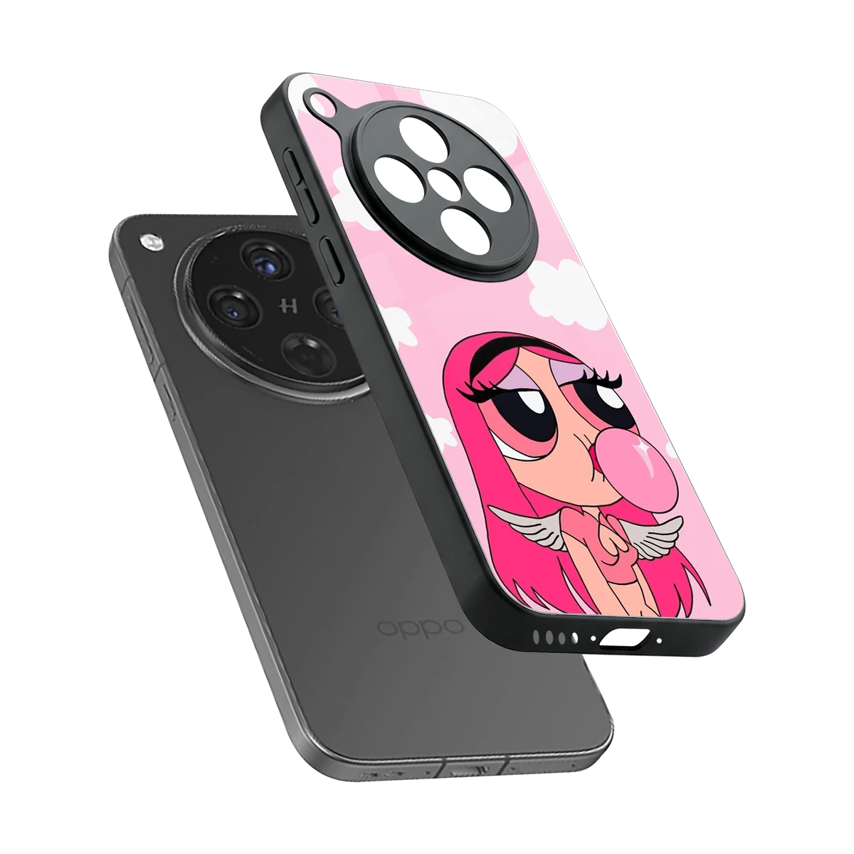 Pinktastic Chic sleek oppo find x8 cover with tempered glass back and TPU edges