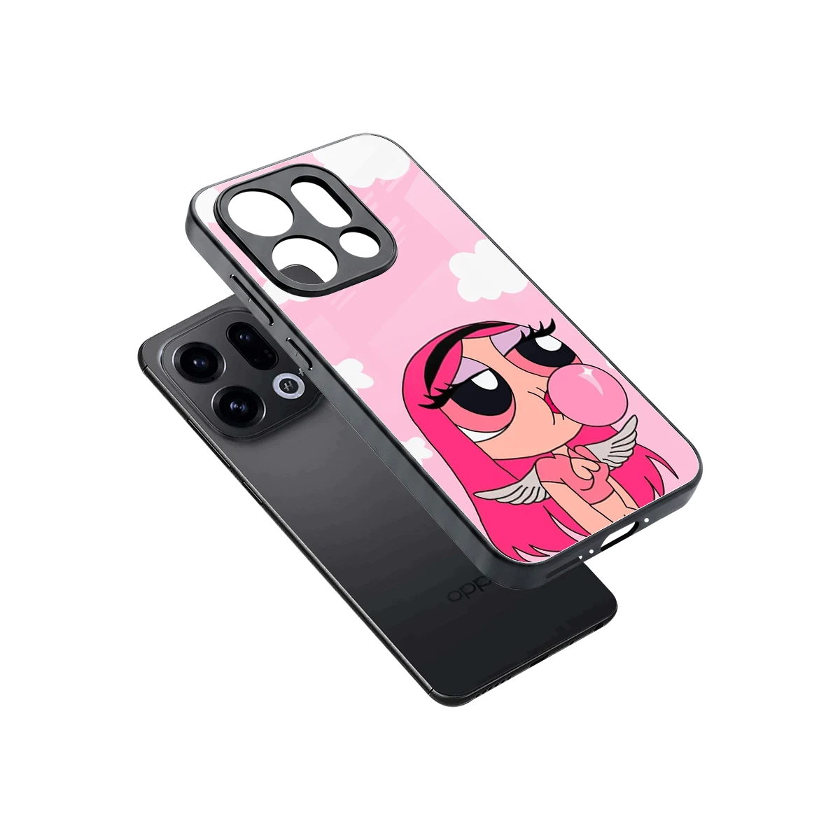 Pinktastic Chic sleek oppo find x9 cover with tempered glass back and TPU edges