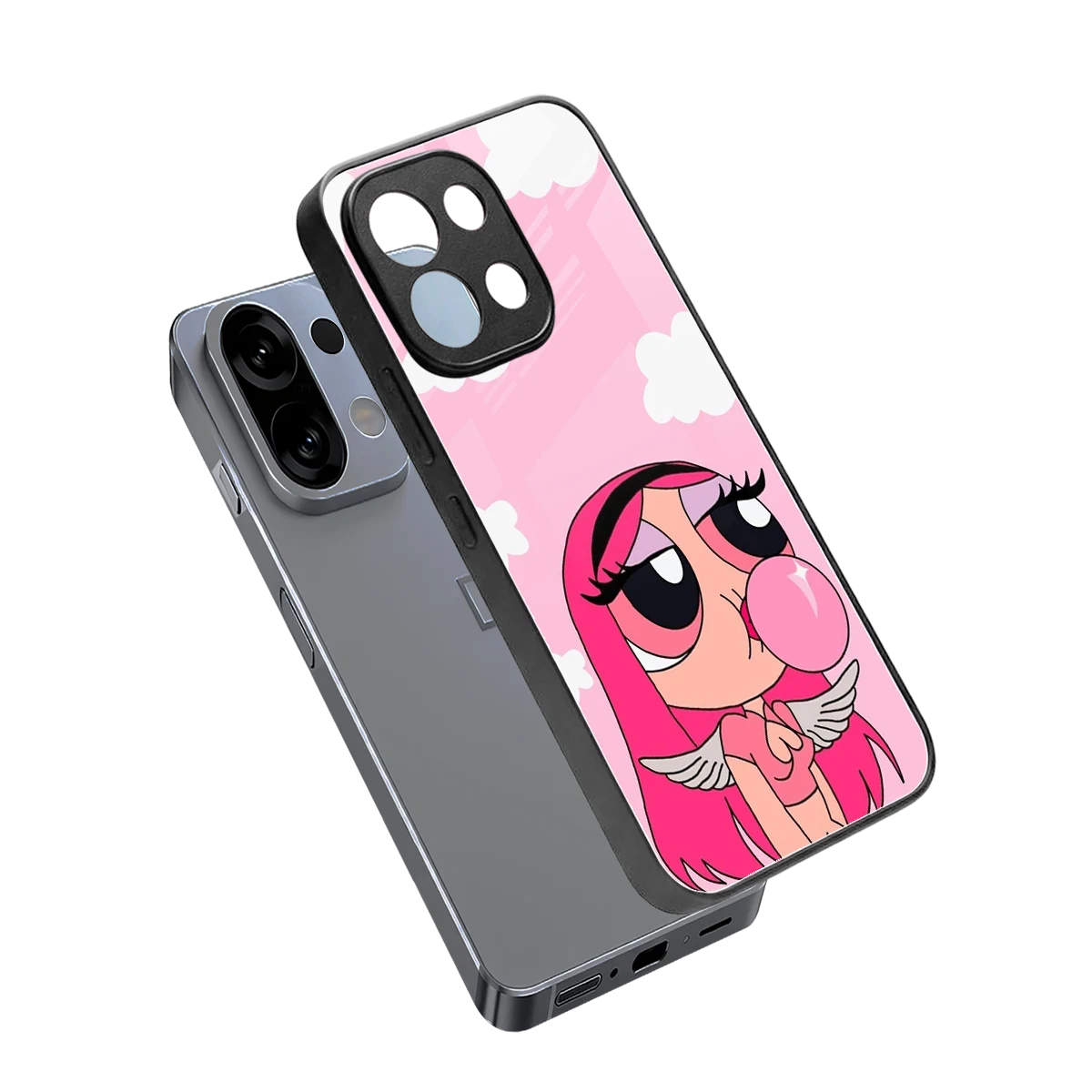 Pinktastic Chic sleek oppo k13 5g cover with tempered glass back and TPU edges