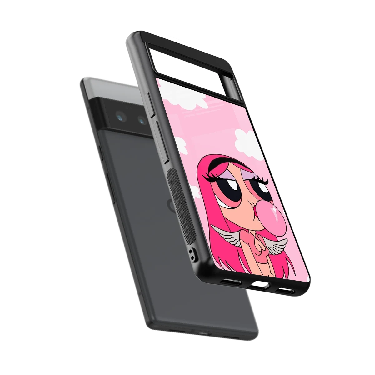Pinktastic Chic sleek google pixel 6 pro cover with tempered glass back and TPU edges