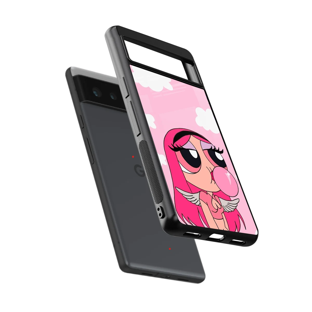 Pinktastic Chic sleek google pixel 6 cover with tempered glass back and TPU edges