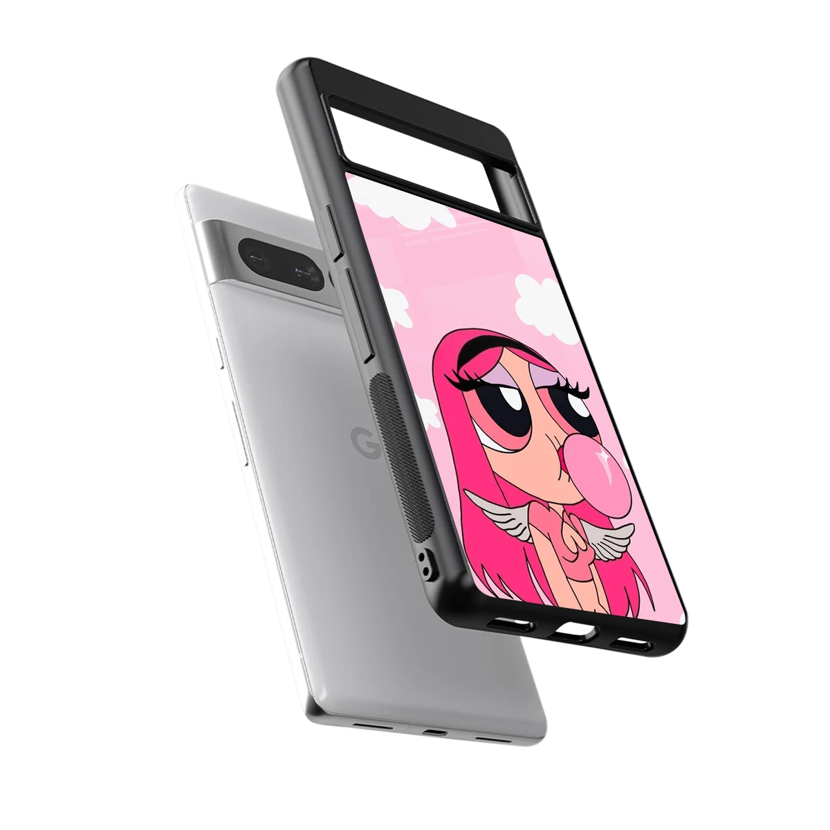 Pinktastic Chic sleek google pixel 7 pro cover with tempered glass back and TPU edges