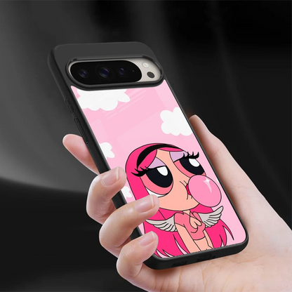 Pinktastic Chic sleek google pixel 9 pro xl cover with tempered glass back and TPU edges