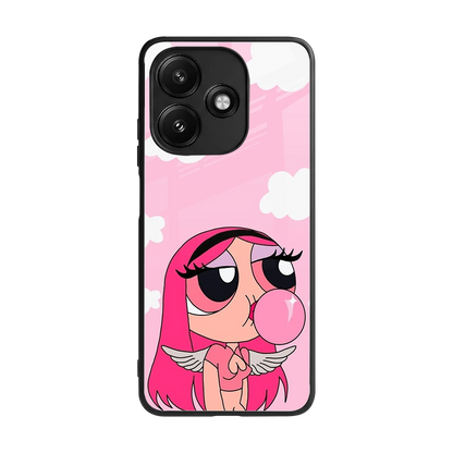 Pinktastic Chic back phone cover | glass case for redmi 12 5g
