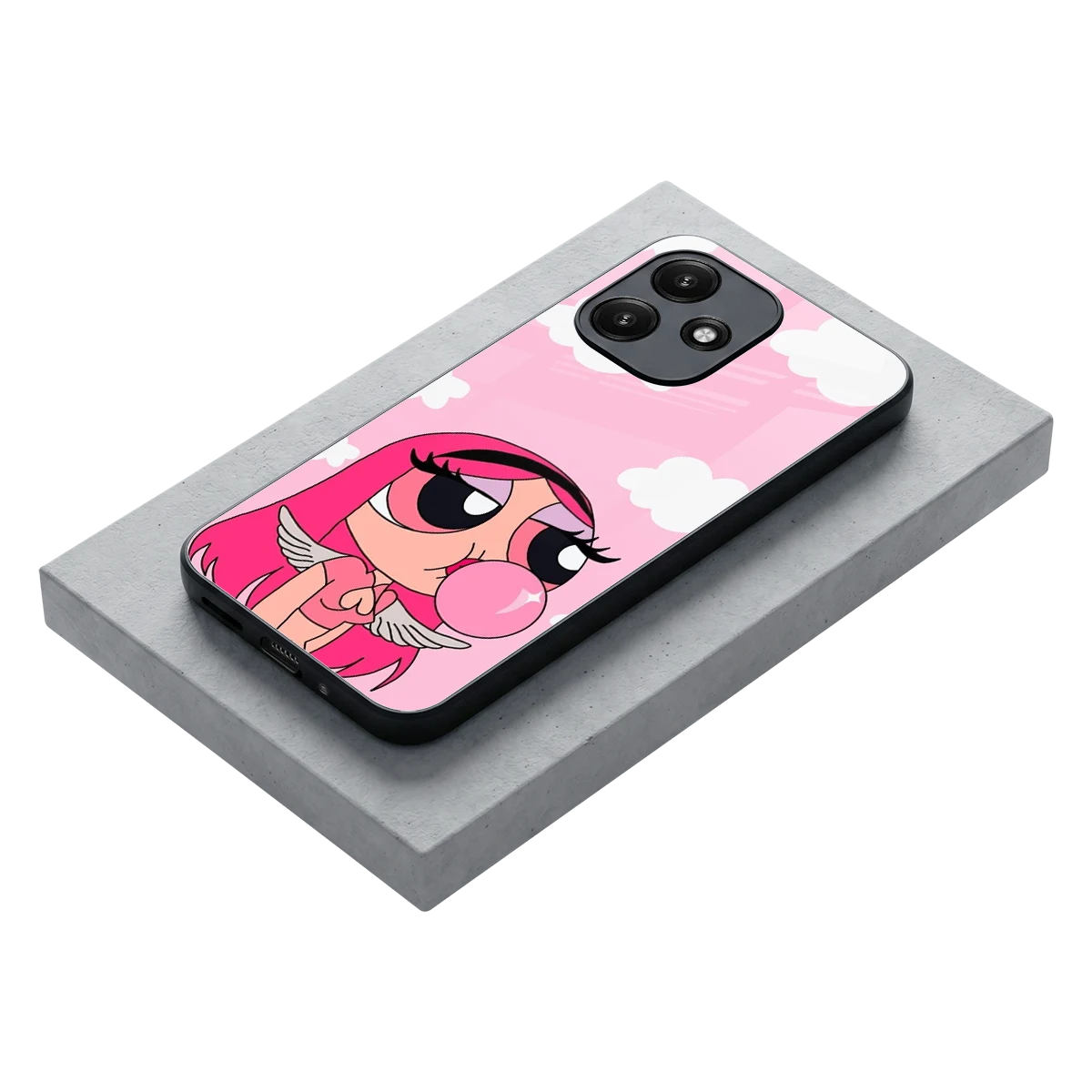 Pinktastic Chic stylish phone case for redmi 12 5g | glossy glass and slim fit