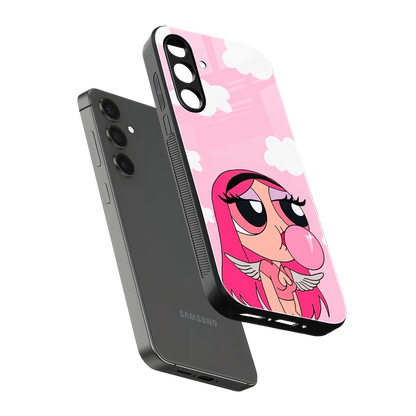 Pinktastic Chic sleek samsung galaxy m35 5g cover with tempered glass back and TPU edges